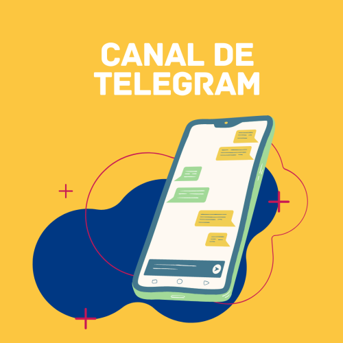 Ilustración sobre el canal de Telegram de Oikocredit Ibérica
