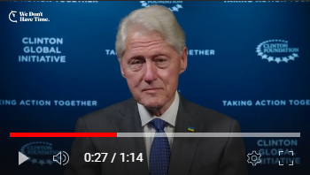 Bill Clinton anunciant el projecte