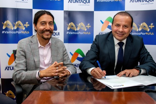 Fotografia signatura cooperativa Atuntaqui l'Equador