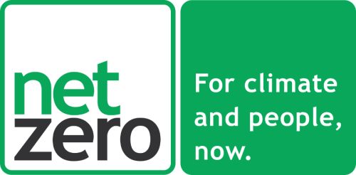 Logotip NetZero, productor de biochar que captura carboni